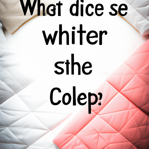 What type of sheets keep you cold?