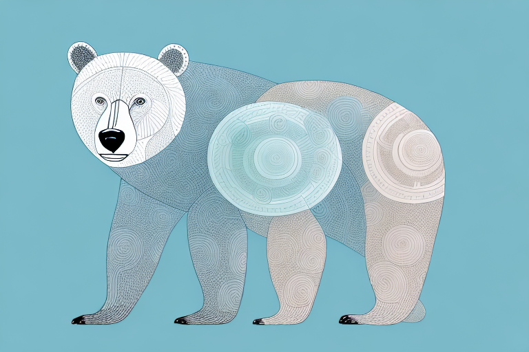 A bear and a helix-shaped body pillow in a side-by-side comparison