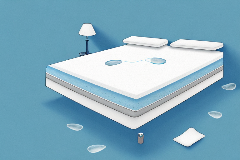 A memory foam mattress with a mattress pad on top