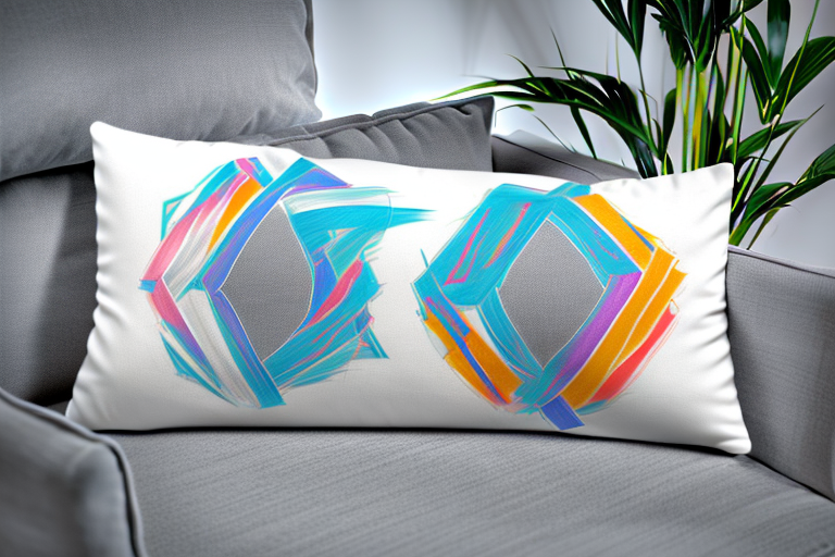 A pillow with a split in the middle