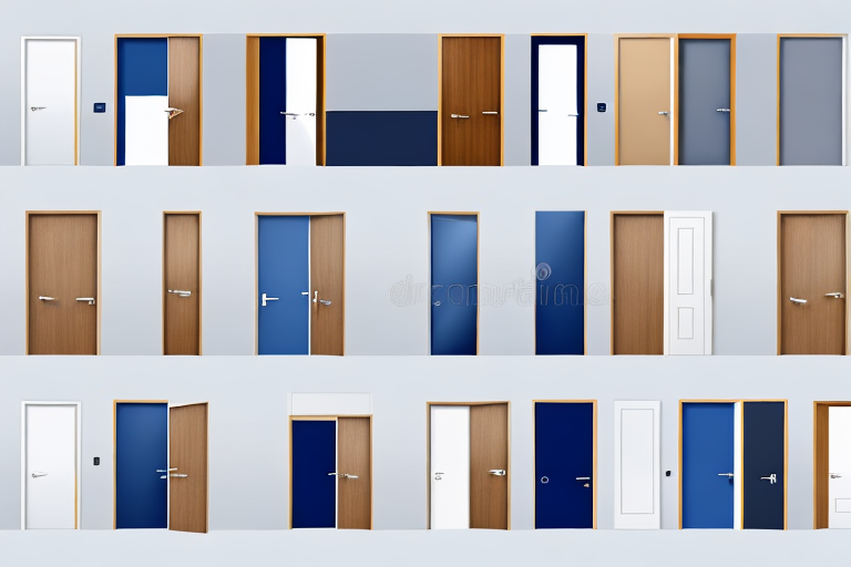 A variety of bedroom doors in different sizes and shapes