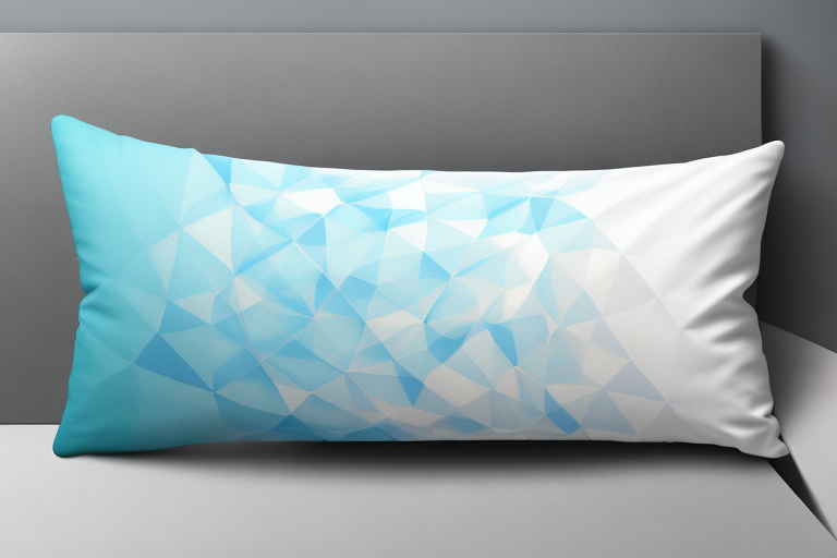 A pillow with a ventilated gel memory foam design