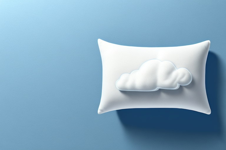 A tempur-pedic tempur-cloud pillow with a cloud-like texture