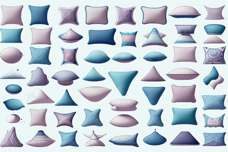 A variety of pillows of different shapes