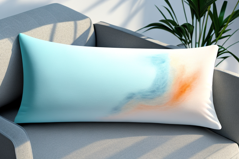 A memory foam pillow with a soft texture