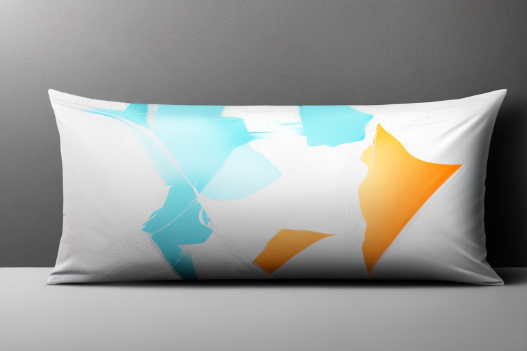 A latex pillow with a cracked surface