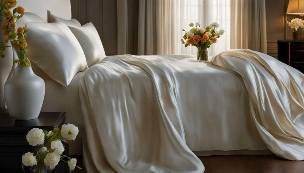 keep duvet in place on silk sheets