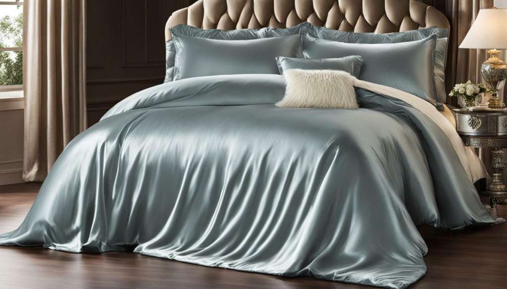 keep duvet in place on silk sheets