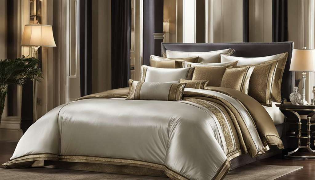 ways to secure comforter on silk sheets