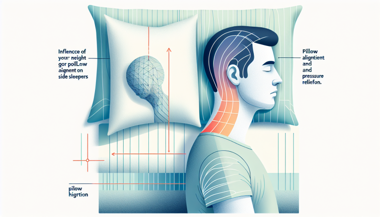 how does pillow height impact neck alignment and pressure relief for side sleepers